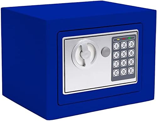 Сейф в выдвижном кутия, малка метална кутия с цифрово заключване за домашния офис, за съхранение на пари в общежитието, сигурност