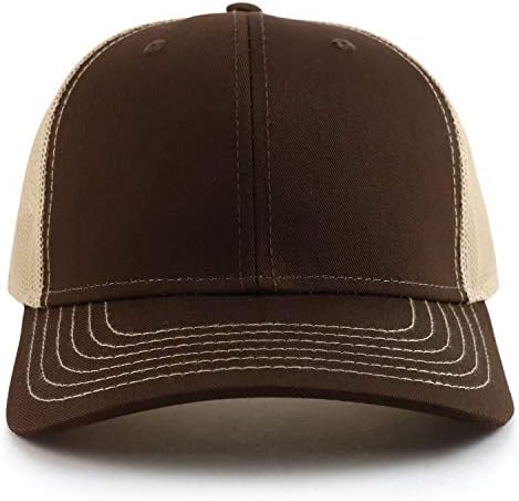 Бейзболна шапка за шофьор на камион Armycrew Oversize XXL с нисък профил и в два цвята Вкара облегалка Отзад