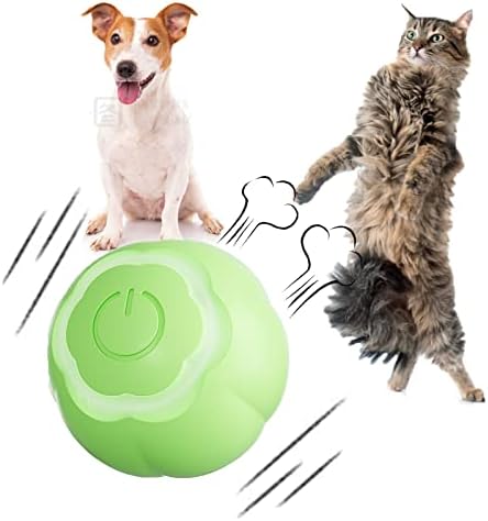 Играчка топка Raujout Pue Moving Котка, Спортен, за домашни котки, който разрешава Ловни Инстинкти, Силиконова Обвивка с дебелина