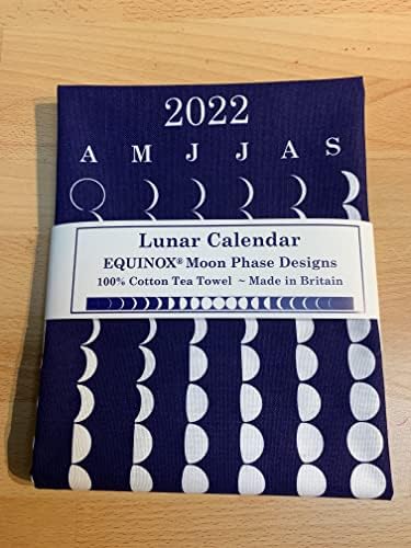 Чаено Хавлия от Памук и е във фаза на Равноденствие Луната, с Красив Лунен дизайн на 2022 година