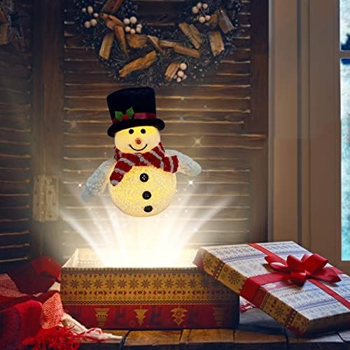 Коледни Висящи Стенни Декорации, Светещи Коледни Украшения във формата на Кукли-Снежен човек, Снежен човек, Светещи Led Празничен Лампа, Зимен Празничен Декор за пар