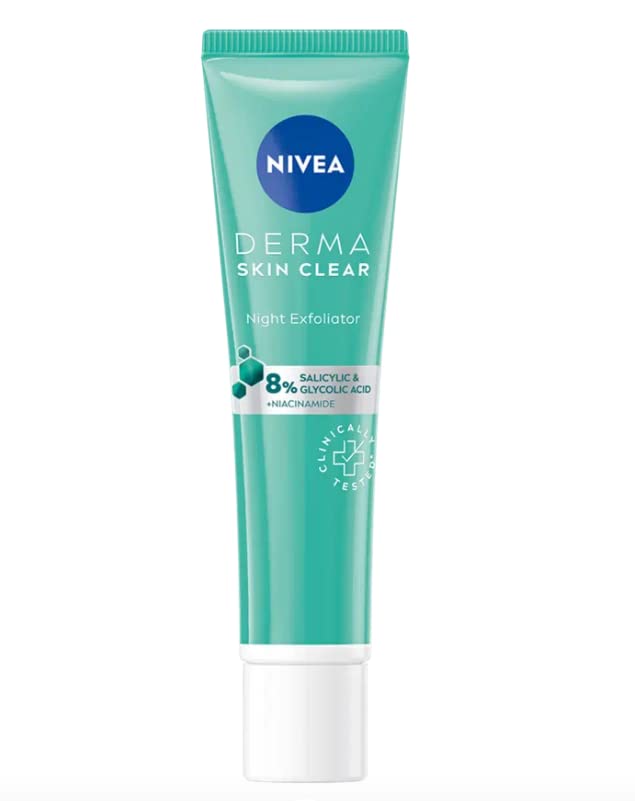 Нощен Пилинг крем Nivea Derma Clear Skin за кожа, склонна към появата на петна, 40 мл