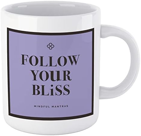 Вдъхновяващи чаши за кафе и чай, ДОПЪЛВАТ ВАШАТА ЧАША BLISS MUG - Мотивационни чаша-аффирмация, която ще повиши настроението ви