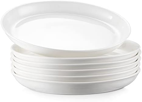Бели трапезни чинии DOWAN 10,5 инча и по-Големи Обслужващи ястия 14 инча