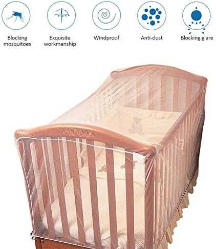 Tiky Takaus Бебешко Кошче Mosquito Net Защита От Насекоми Дишаща Бебешко Кошче За Новородено, Mosquito Net