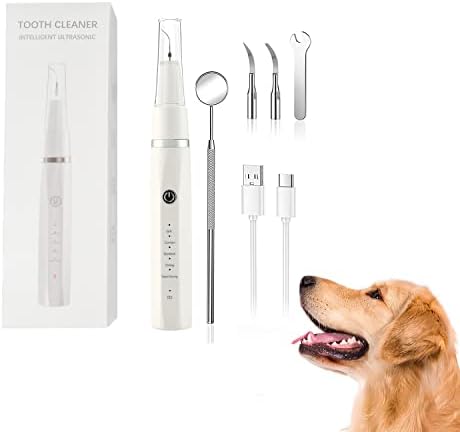 Ултразвукова четка за Зъби MOYFAZA за домашни любимци, Комплект За почистване на зъбите за Кучета с led лампа, Средство за премахване на зъбната плака за кучета, Средств?