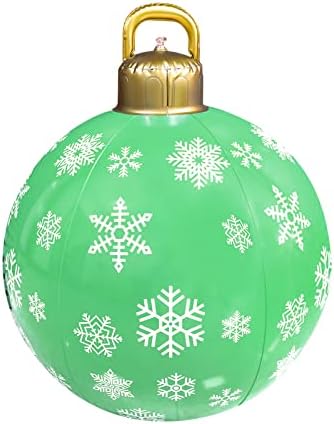 Arystk 24-Инчов Гигантски Коледен надуваем балон от PVC, украса за улицата, Надувное Коледна Украса, Украса за Коледната елха в