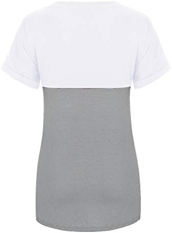 Nihewoo/ Дамски Блуза С V-образно деколте и накъдрен, Ризи, Дамски Ризи Големи Размери, Тениски, Летни Блузи Свободно, Намаляване, Работна Риза