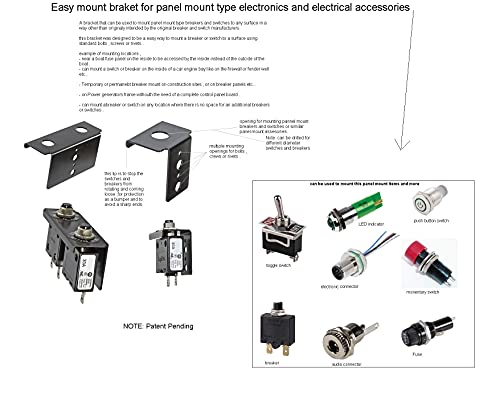 Скоба за електрически компоненти с двойно затваряне на панела, като Ключ автоматичен прекъсвач, превключвател, жак за закрепване