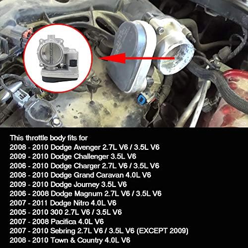 Surwit 4861694AA Електронен корпус на педала на газта в събирането е Съвместим с Chrysler 300 Pacifica Town & Country Dodge Avenger