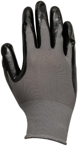 Ръкавици за многократна употреба Общо Предназначение с Нитриловым покритие МАЗНИНИТЕ MONKEY, Сиво-Голям размер