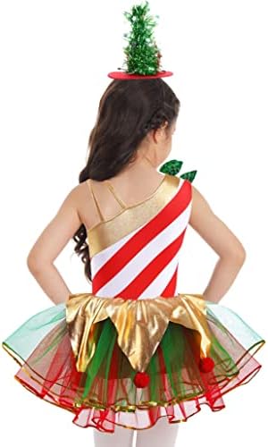 TSSOE/ Коледен Костюм За Малките Момичета, Рокля-пакет от Конфетного Тръстика, Рокля на Балерина, Рокля за Танци, Коледна премяна