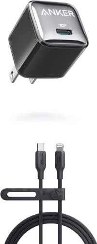 Кабел Anker USB-C за Светкавица, 541 Кабел (6 фута), Сертифициран Пфи, кабел за бързо зареждане на биологична основа и зарядно устройство