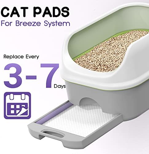 Подложки за котки CROCI с лавандула 16,9 x 11,4 Инча, Универсални Пълнители за тоалетна Tidy Cats Breeze, Подложки за котки плочки