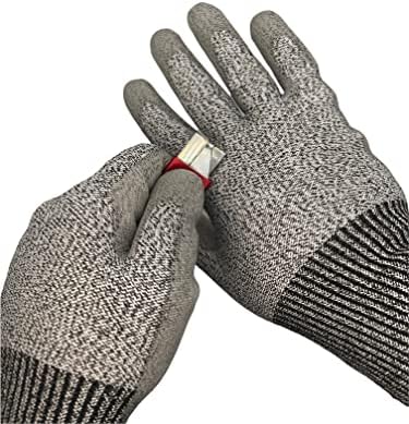 Ръкавици HoffSina, устойчиви на гумата - Размери на Средни и Големи - Защитни Ръкавици за рязане - Трайни работни ръкавици 5-то ниво