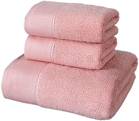 FLOYINM Кърпа Комплект хавлиени кърпи Подарък кутия Памучни кърпи за баня на Три комплекта За възрастни Уголемено Утолщенное Меко Водно кърпа (Цвят: 3 бр., размер: 75x34 см