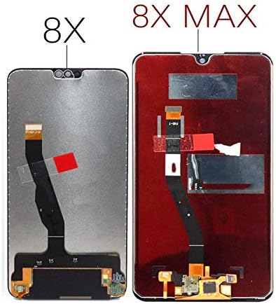LCD екрани за мобилни телефони Lysee -за Huawei Honor 8X Max Подмяна на LCD дисплея с цифров преобразувател сензорен екран и LCD дисплей в събирането - (Цвят: черен с рамка)