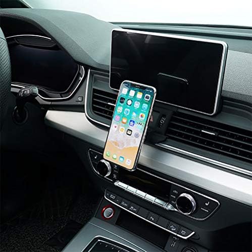 Стойка за телефон BEERTE подходящи за Audi Q5 2018-2023, Audi SQ5 2018-2023, Регулируема отдушник, съвместимост с мобилен телефон на арматурното табло на автомобила, Магнитно закрепв?
