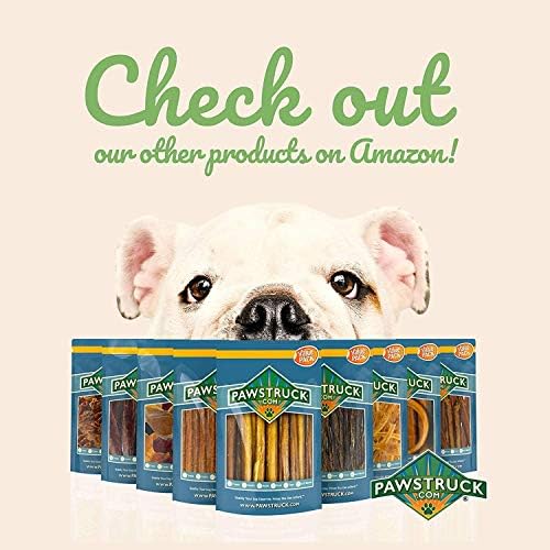 Пръчки Pawstruck Natural Гепи (съраунд пакет 8 унция) и набор от лакомствата за сушена говеждо месо, 5-7 Pizzle Chews и 4-6 Esophagus Dog Joint Chews, ниско калорични и с високо съдържание на прот