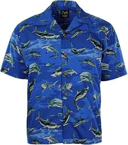 Мъжки Хавайска риза Benny's Акули с глава на Папагал от Benny's