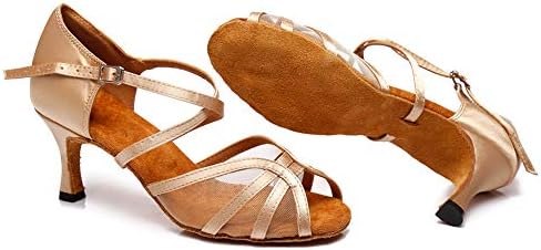 Женски обувки за латинските танци YKXLM, Професионални Обувки за Танци балната зала, Сватбени Обувки за Салса, Модел YC-D6