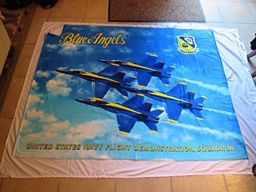 Blue Angels Лицензиран Бразилско Велюровое Одеяло Diamond Formation, Кърпа за Двама, Плажна Кърпа 58 x 74 инча