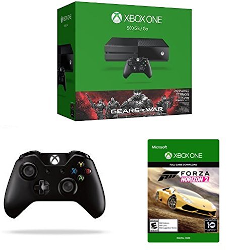 Конзола Xbox One обем 500 GB - комплект Gears of War: the Ultimate Edition + безжичен контролер Xbox One + Forza Horizon 2 [Цифров код, изпратен по електронна поща]
