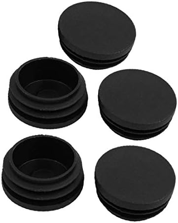 X-DREE 5 бр. черен пластмасов капак за отпадъци с диаметър 38 мм 1,5 инча със защита от дупки (Нов Lon0167 5 бр. черна Защитна пластмасова капачка за боклук надеждна ефективнос