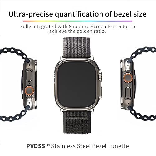【iMos】 Apple Watch Ултра син сапфир Протектор за часовника от неръждаема стомана