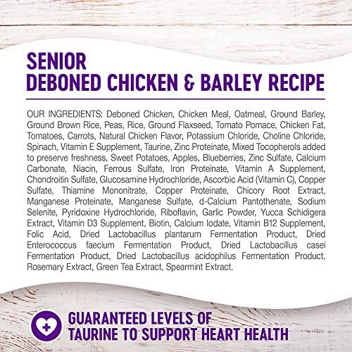 Wellness Complete Health Senior Food + Набор от добавки: Суха храна за кучета с зърно култури (пиле и ечемик, за 30-фунтовый пакет), меки дъвчащи добавки за кучета с имунитет и алергии, ?