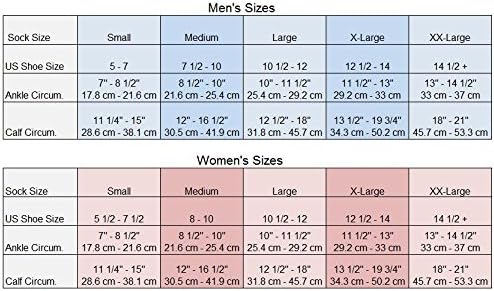Степен на Компресия чорапи EvoNation за мъже и Жени с Височина до Коляното 30-40 мм hg.календар. – Компресиране Облекло за Повишена
