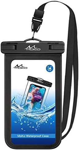 Водоустойчив калъф за телефон MoKo, Подводен Водоустойчив Калъф за мобилен телефон, Суха чанта с каишка, Съвместима с iPhone 12