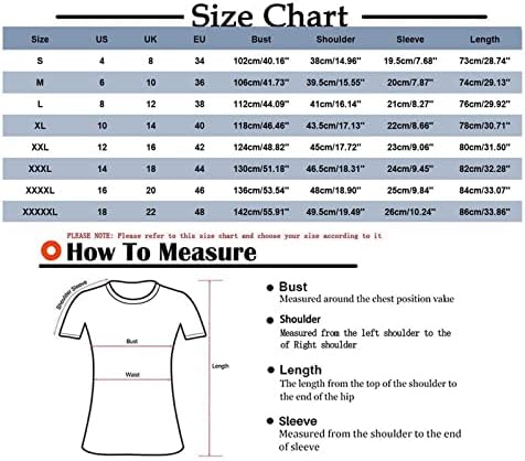 Женска Тениска с Къс ръкав и Цветна Принтом, Модерни Ежедневни Ризи, Блузи 2023, Летни Свободни Удобни Тениски с V-образно деколте, Блуза