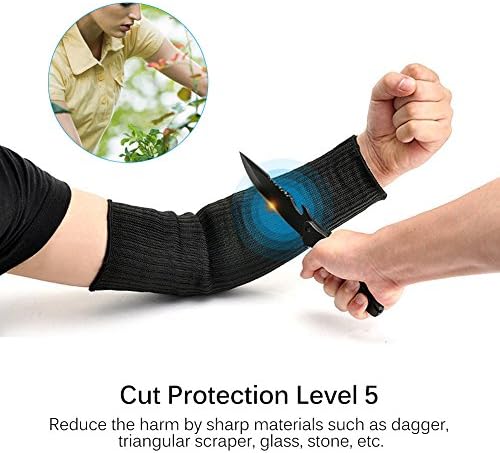 FILFEEL 1 Чифт Защитни ръкави за ръце, Защита от Износване стоманена тел, Тактическа Нарукавная Превръзка със защита От порязване,