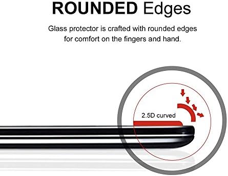(2 опаковки) Supershieldz е Предназначен за Motorola Moto G6 Защитен слой от закалено стъкло (пълно покритие на екрана) Срещу драскотини, без мехурчета (черен)