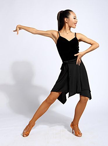 SCGGINTTANZ G Професионална Пола-люлка за Латино Танци балната зала с Неправилна форма (В стил престилка)