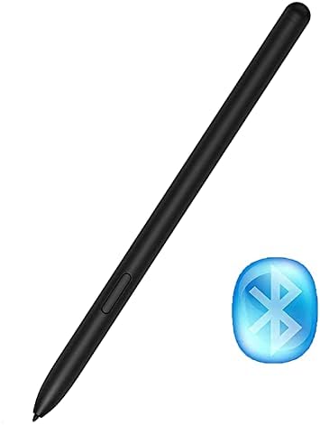 Galaxy Tab S8 Ultra S Pen Замяна за Samsung Galaxy S8 S8 Plus S8 Ultra (EJ-PT870BJEGUJ) Стилус (без Bluetooth) + Уши (черен)