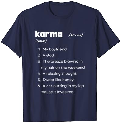 Тениска Karma Is My Гадже Karma, Спокойна, Вдъхновена От Идеята На Бога