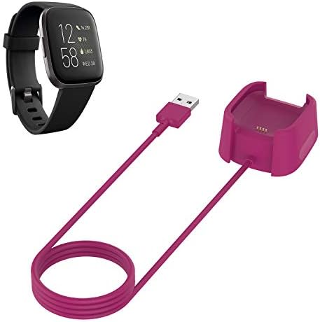 FitTurn е Съвместим със зарядно устройство Fitbit Versa 2, Сменное USB-зарядно устройство за пренос на данни, зарядно устройство