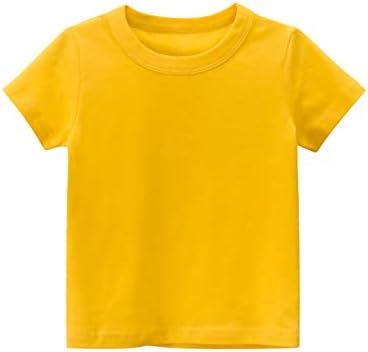 Основна тениска с къс ръкав за малки Момичета и Момчета, Ежедневни Летни Тениски, Потници, Обикновена Високи Върхове За Момчета,