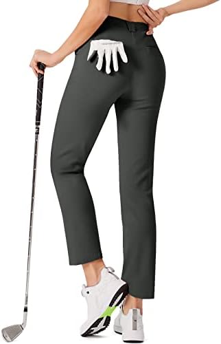 Дамски панталони за голф JACK SMITH с джобове, Стрейчевые Леки Работни Панталони, бързо съхнещи Ежедневни Панталони, Водоустойчив