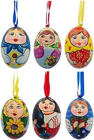6 Украински и Куклено Дървени Коледна Украса 3 Инча