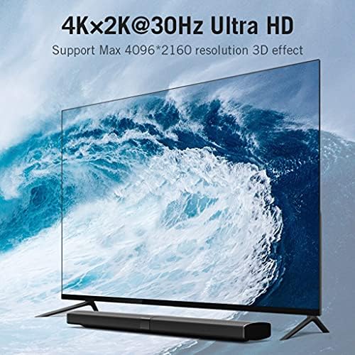Преминете ZCMEB 4K 5 в 1 Изход за 360 Smart HDTV PC HDR 5-Сплитер 5x1 Switcher Адаптер