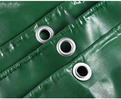 YQJYMFZ Tarpaulin Водоустойчив сверхпрочный - Зелено платно лист - Калъф за носене на по-високо качество от tarps с тегло 500 гр / кв. м (размер: 6 м x 8 м)