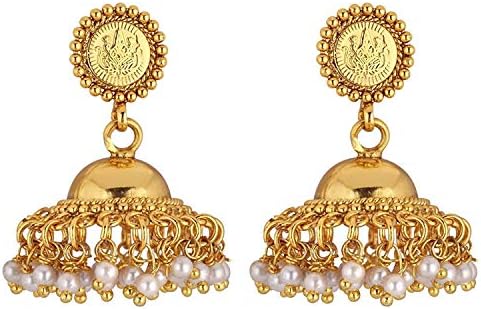 Ахели Индийското Традиционно Храмовата Колие Jhumki Jhumka, Набор от Висящи Обици с Изкуствен Камък, Болливудские Сватбени Бижута за Жени