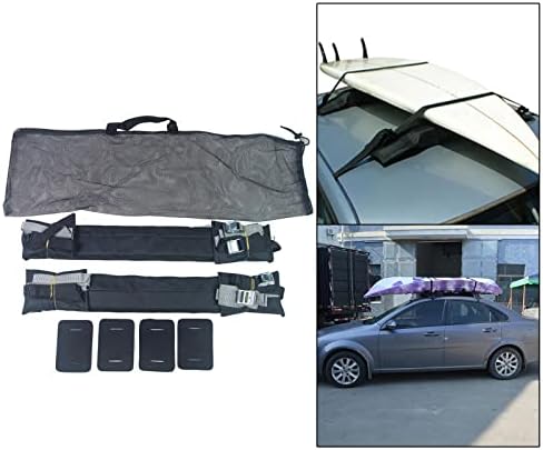 XWWDP Автомобилни Меки Накладки За Багажник на Покрива Греда с Чанта За Съхранение на Оксфорд EVA Багажа за Сърф Дъска за Гребло Ски Дъска