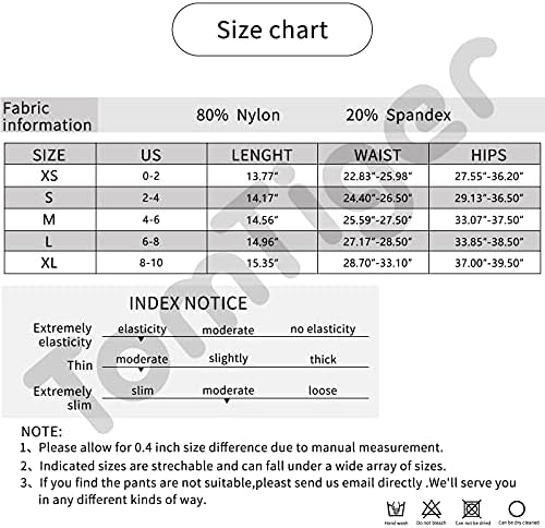 TomTiger къси Панталони за Йога за Жени, Контрол на Корема, Байкерские Шорти с Висока Талия, Спортни Чорапогащи за Стягане на задните части, Дамски Къси Панталони