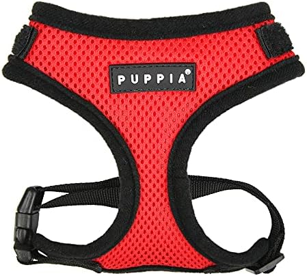 Шлейка за кучета Puppia Soft Superior С въздушна мрежа на главата, Всесезонни, Не се Дърпа, Не се Задушава, за Тренировка при ходене Регулируема шията и гърдите за малки и сре?