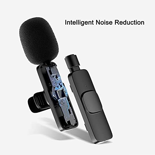 Безжична петличный микрофон AKARMOVO за телефон Type-C Android, вграден микрофон с 2 микрофона за свързване към USB-C, функция за