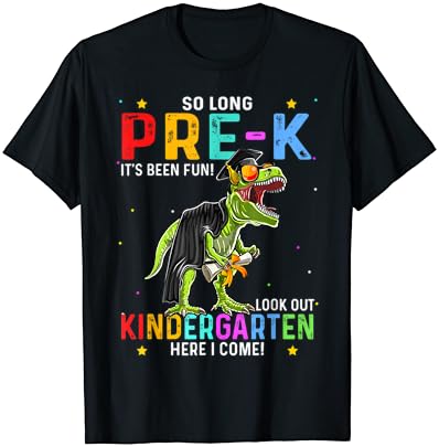 Тениска So Long Pre-K Graduation Class 2023 С Динозавром За деца в предучилищна възраст